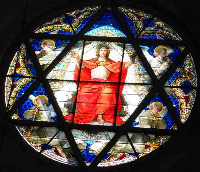 Vitrail du Christ en majesté - Cathédrale de Bâle/Basel