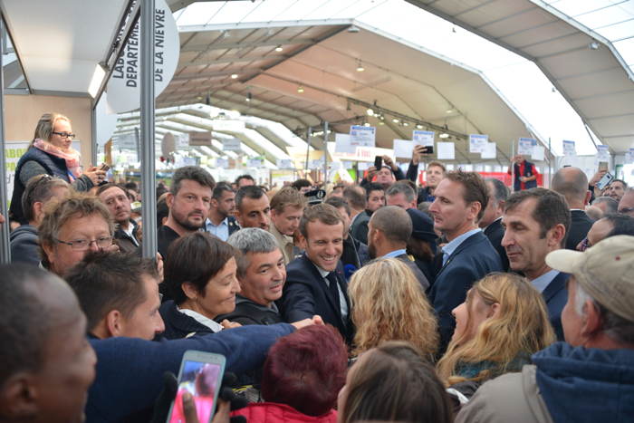 Visite d'Emmanuel Macron au 28e Sommet de l'élevage — Clermont-Cournon d'Auvergne