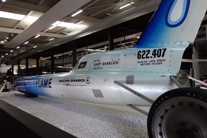 Véhicule terrestre supersonique "The Blue Flame" - Musée technique - Sinsheim (D)