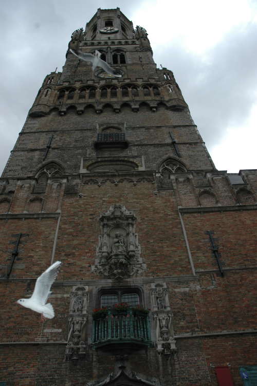 Tour du Beffroi sur la grande place de Brugge