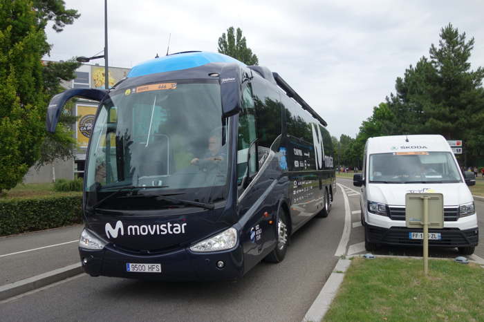 Caravane du Tour de France — Bus Movistar — Mülhouse