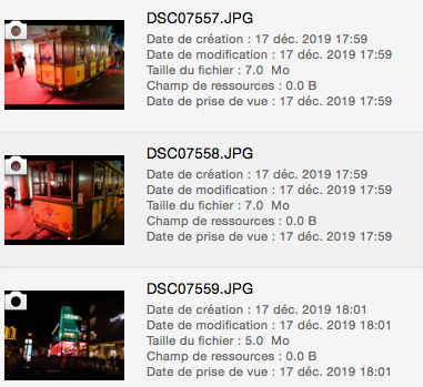 Infos photos entre 17:58 et 18:02