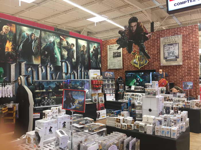 — Rayons Harry Potter dans un supermarché —