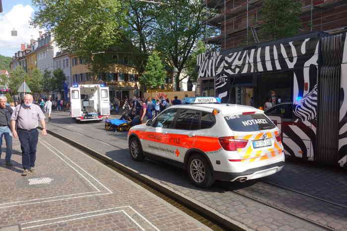 Tramways immobilisés suite à accident — Kiel (Allemagne)