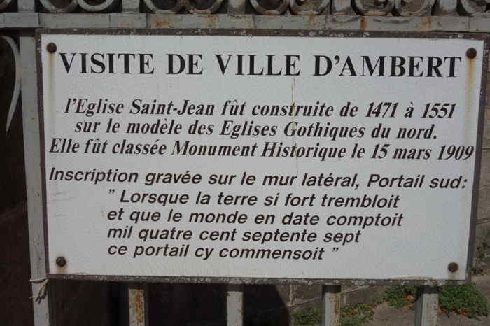 — Eglise Saint Jean - Ambert —