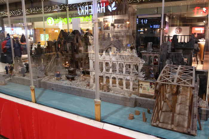 Maquette dans le hall de la gare ferroviaire — Cologne