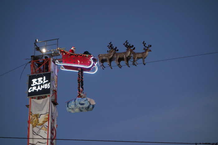 Père Noël avec son équipage — Saarbrücken (D)