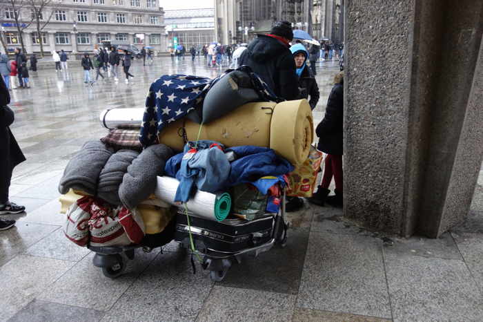 Paquetage d'un SDF — Cologne