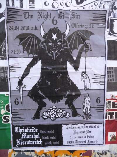 Affiche satanique