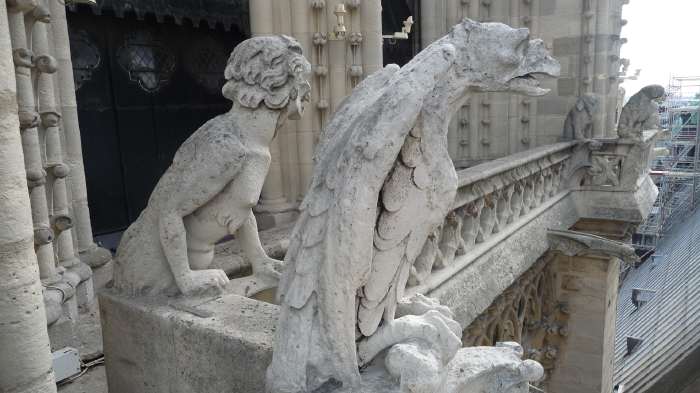 — Gallerie des gargouilles et chimères de la cathédrale de "Notre" Dame de Paris — Paris —