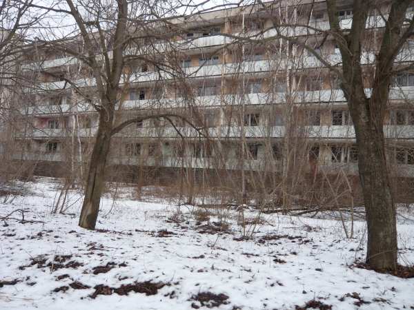 - Bâtiments dans la ville de Prypiat  -