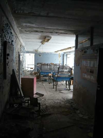- Bâtiments d'école dans la ville de Prypiat  -