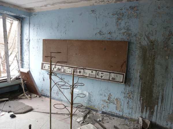 - Bâtiments d'école dans la ville de Prypiat  -