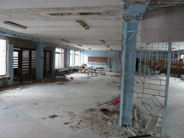 - Bâtiments d'école dans la ville de Prypiat  -