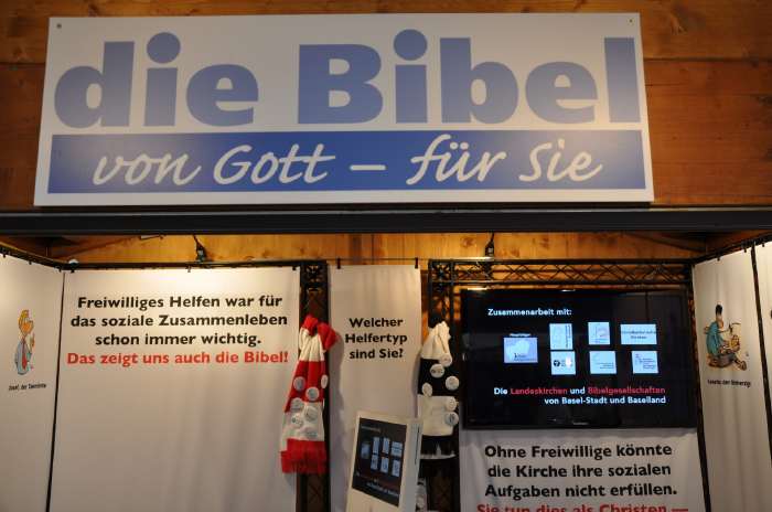 "De la part de Dieu - pour vous"  — Stand Biblique - 541e foire - Bâle/Basel —