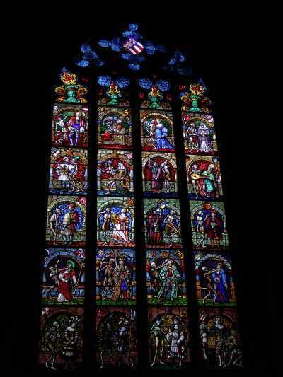 — Vitrail sur le thème de la mort - Collégiale Saint-Vincent (Berner Münster) - Berne —
