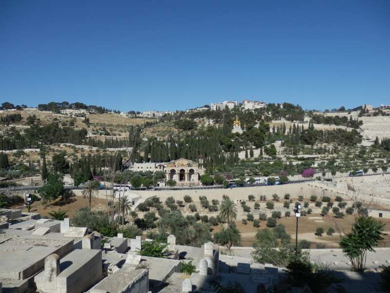 — Mont des Oliviers vu depuis les remparts de Jérusalem, près de la Porte Dorée - Jérusalem —