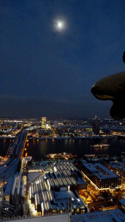 — Rives du Rhin vues depuis les tours de la cathédrale - Cologne —