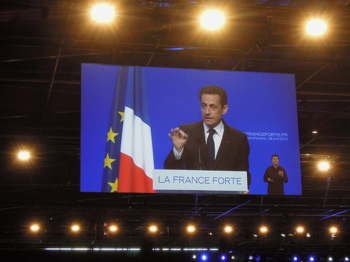 Meeting et discours de Nicolas Sarkozy à CLermont_Ferrand le 28 Avril 2012