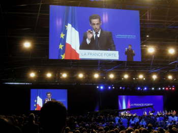 Meeting et discours de Nicolas Sarkozy à CLermont_Ferrand le 28 Avril 2012