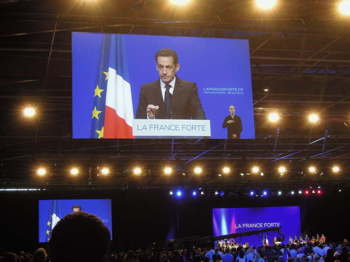 Meeting et discours de Nicolas Sarkozy à CLermont_Ferrand le 28 Avril 2012