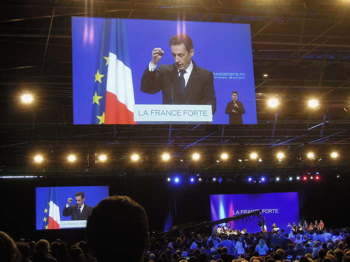 Meeting et discours de Nicolas Sarkozy à CLermont_Ferrand le 28 Avril 2012