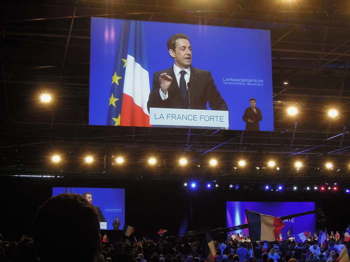 Meeting et discours de Nicolas Sarkozy à CLermont_Ferrand le 28 Avril 2012