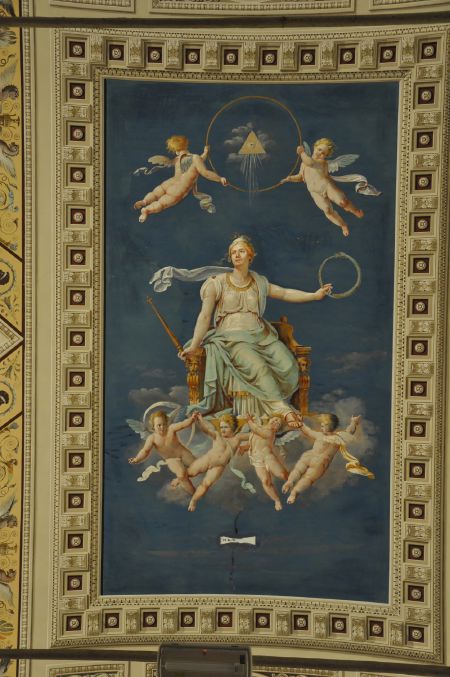 Peinture au plafond du Musée du Vatican - Rome