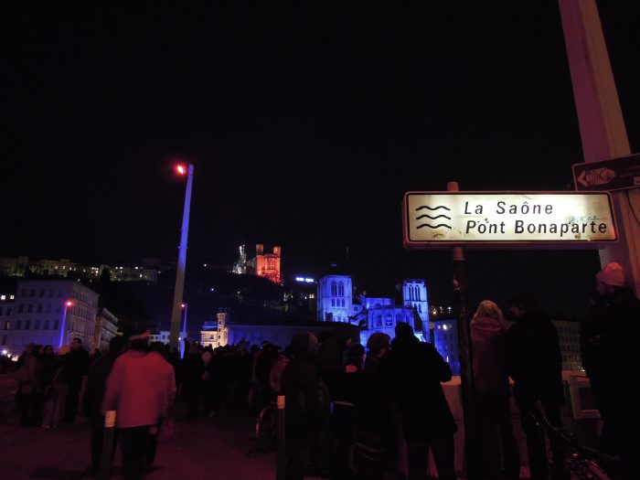 Quais de Saône - Pont Bonaparte - Fête des Lumières 2012 - Lyon