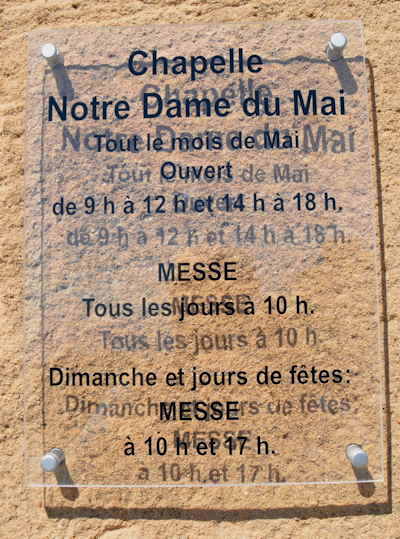 — Chapelle Notre Dame du Mai — Commune de Six-Fours (Var) —