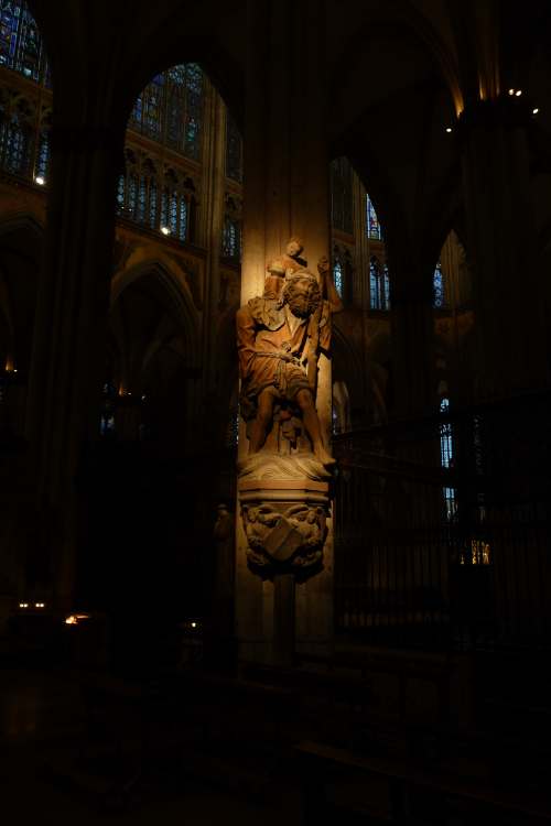 Statue de St Christophe