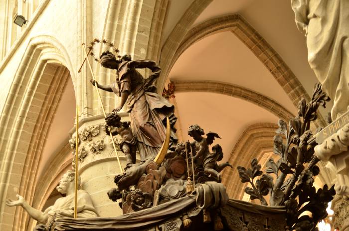 — Détail de la chaire - Cathédrale St Michel-Ste Gudule - Bruxelles —