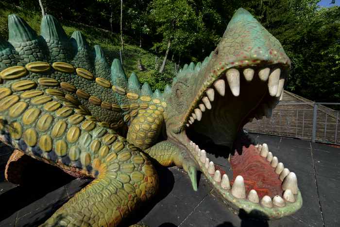 — Dragon toboggan sur une aire de Jeu - St Beatus-Höhlen — Interlaken —