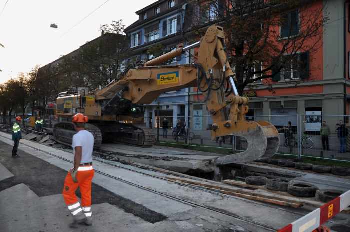 — Travaux sur la Thunstrasse — Berne —