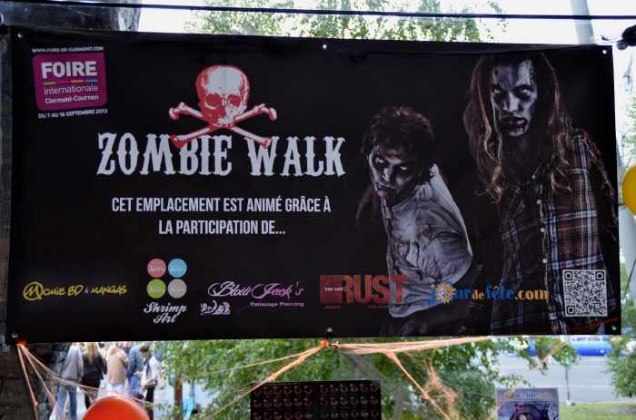 — Affiche "Zombie Walk" — Foire Expo — Clermont-Fd/Cournon —