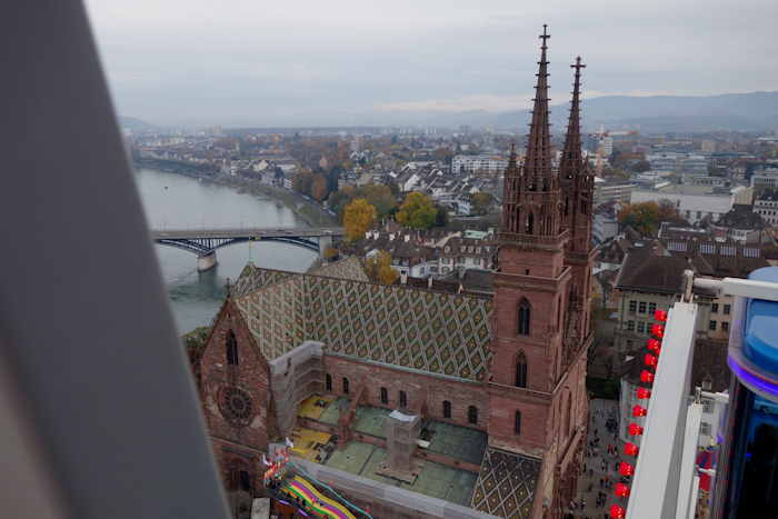 — La cathédrale vue depuis la Grande Roue — Bâle/Basel —