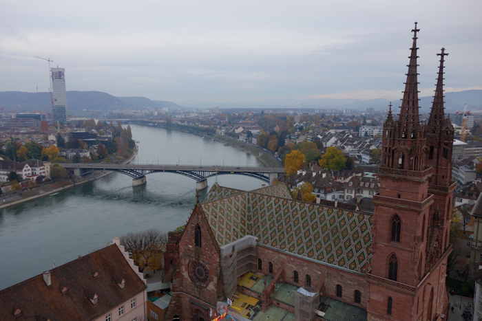 — La cathédrale vue depuis la Grande Roue — Bâle/Basel —