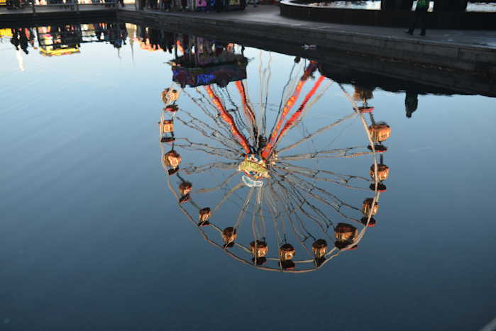 — Image miroir de la Grande Roue — Lucerne —