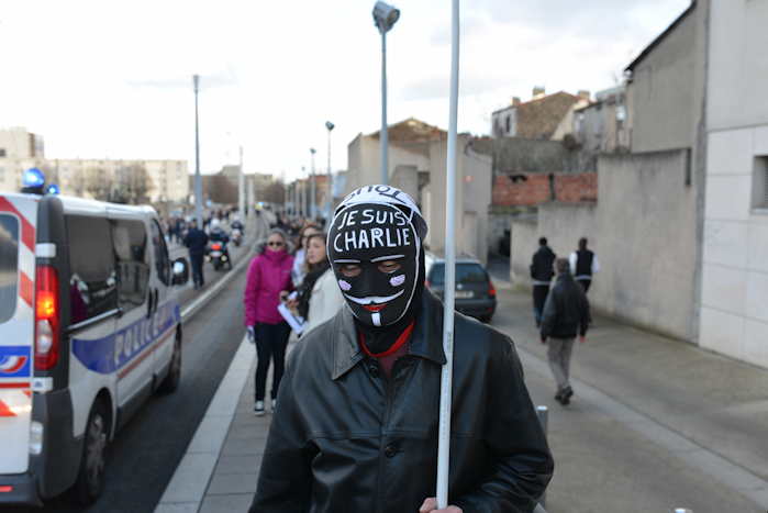 — Marche "Je suis Charlie" du 11 Janvier 2015 — Place du 1er Mai — Clermont-Fd —