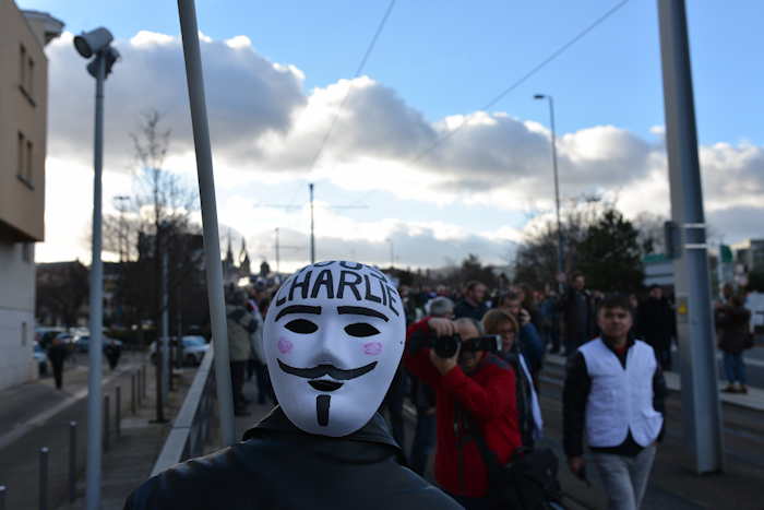 — Marche "Je suis Charlie" du 11 Janvier 2015 — Place du 1er Mai — Clermont-Fd —