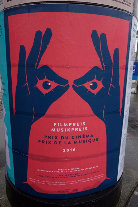 Prix du cinéma  Affiche vue à Berne en Octobre 2016