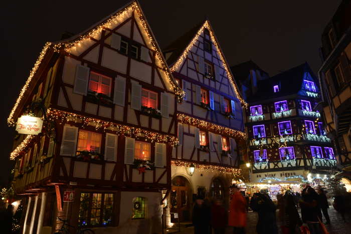 Illuminations de Noël dans la vieille ville — Colmar