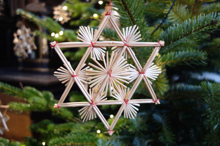 Hexagramme sur un sapin — Marché de Noël (Village de St Nicolas) — Cologne/Köln