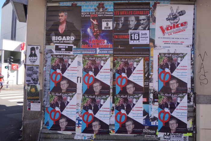 Affichage sauvage "France insoumise"