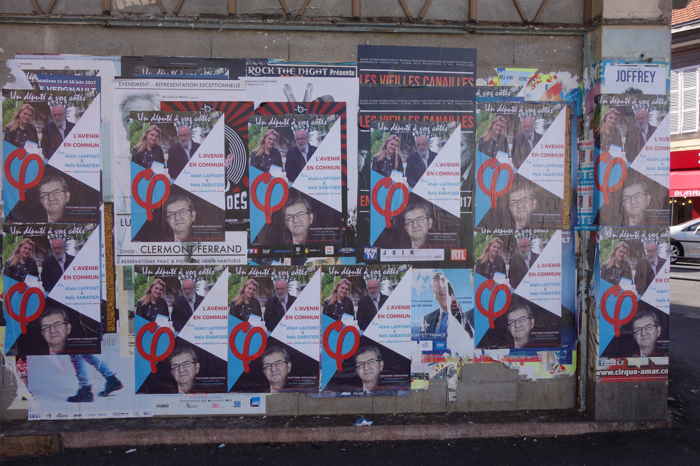 Affichage sauvage "France insoumise"