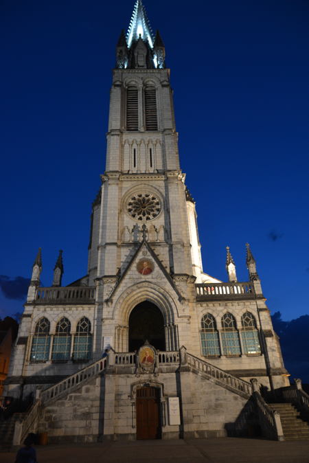 Basilique de l'Immaculée-Conception denuit — Lourdes