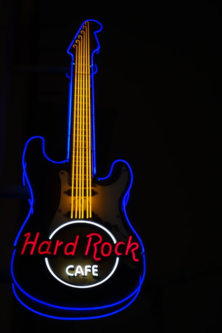 Enseigne extérieure du "Hard-Rock café — Cologne
