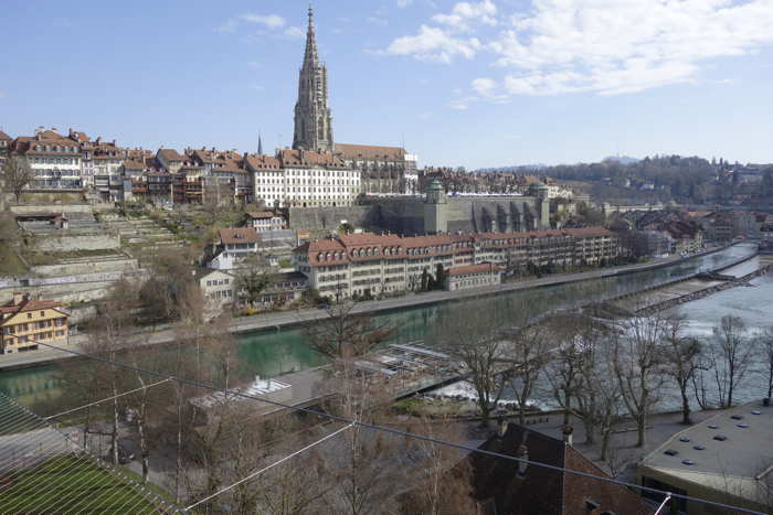 Vue panoramique de la cité classée UNESCO depuis le Kirchenfeldbrücke — Bern/Berne