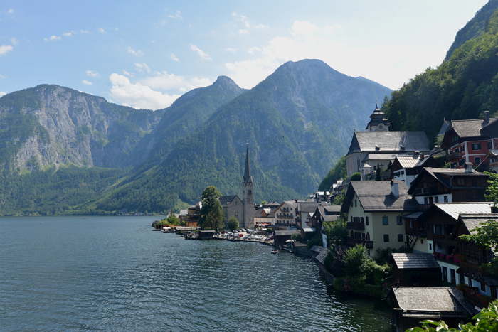 Vue panoramique de l'Eglise Protestante Evangélique — Hallstatt (A)