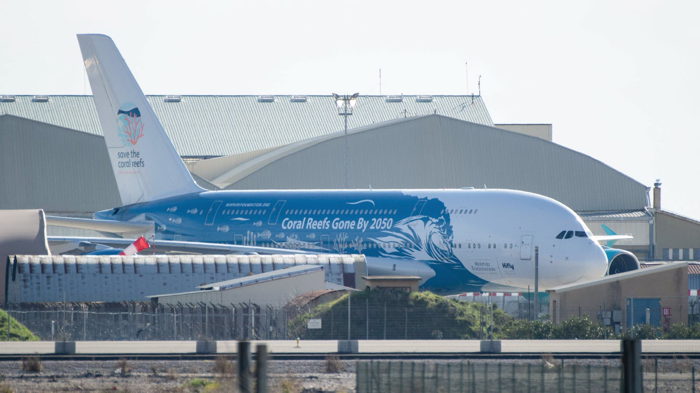 Arrivée de l'Airbus A380 sur la base d'Istres le Dimanche après-midi 02/02/2020